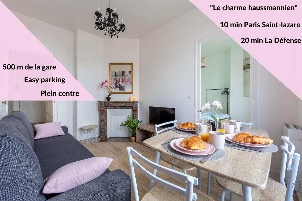 Le Charme Haussmannien-10 Min Paris Apartment อาร์ฌ็องเตย ภายนอก รูปภาพ